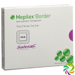 Mepilex (pi) Border Schaum Ver 7.5x7.5cm Sil 5 Stück