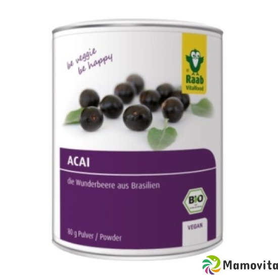 Raab Acai Pulver Bio Dose 80g buy online