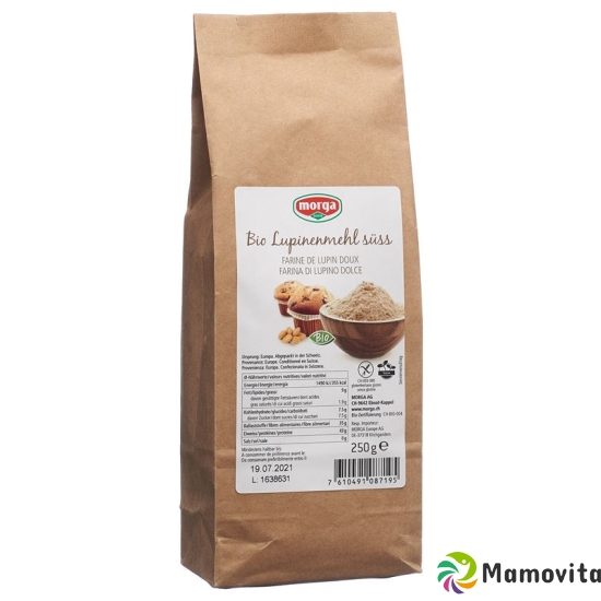 Morga Lupinenmehl Suess Bio Glutenfrei 250g buy online