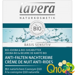 Lavera Anti-Falten Nachtcreme Q10 Basis Sen Neu 50ml