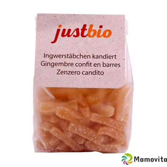 Justbio Ingwerstäbchen Kandiert (neu) Beutel 150g buy online