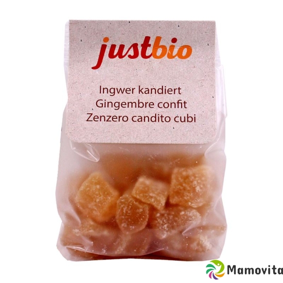 Justbio Ingwer Kandiert Beutel 150g buy online