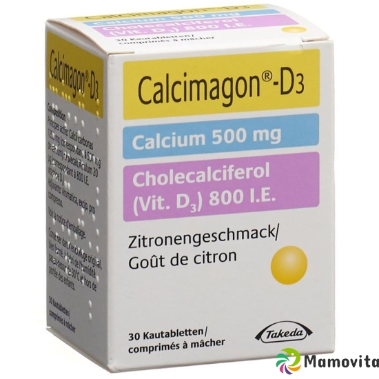 Calcimagon D3 500/800 Zitrone (o Aspar) Dose 30 Stück buy online