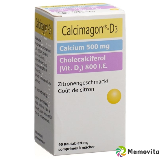 Calcimagon D3 500/800 Zitrone (o Aspar) Dose 90 Stück buy online