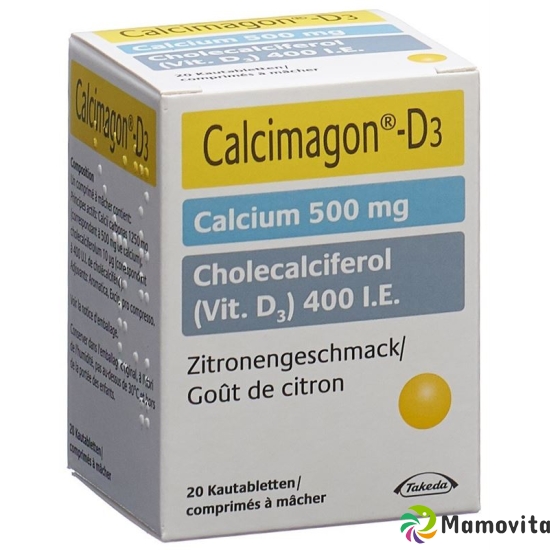 Calcimagon D3 Zitron (o Aspartam) Dose 20 Stück buy online