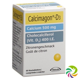 Calcimagon D3 Zitron (o Aspartam) Dose 60 Stück