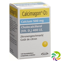 Calcimagon D3 Zitron (o Aspartam) Dose 120 Stück