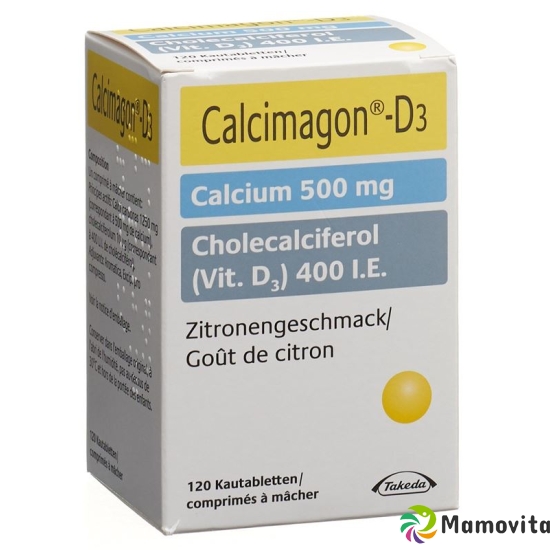 Calcimagon D3 Zitron (o Aspartam) Dose 120 Stück buy online