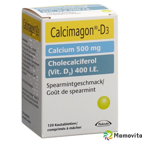 Calcimagon D3 Spearmint (o Aspartam) Dose 120 Stück buy online