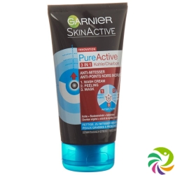 Garnier Skin Active 3in1 Charcoal Tube 150ml