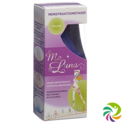 Me Luna Menstruationstasse Sport Shorty XL Blau-vi