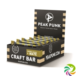 Peak Punk Bio Craft Bar Displ Cac Coff&mate 15x 38g