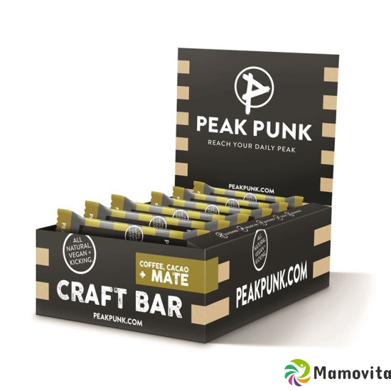 Peak Punk Bio Craft Bar Displ Cac Coff&mate 15x 38g buy online