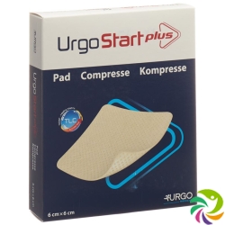 Urgostart Plus Kompresse Wundaufla 6x6cm 10 Stück