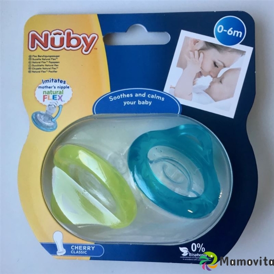 Nuby Nuggi Flex 0-6 Monate 2 Stück buy online