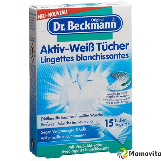 Dr. Beckmann Aktiv-wei? Tuecher 15 Stück buy online