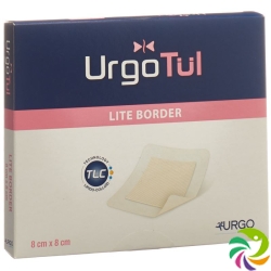 Urgotuel Lite Border Wundauflage 8x8cm 10 Stück