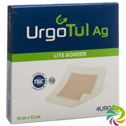 Urgotuel Ag Lite Border Wundauflage 10x12cm 10 Stück