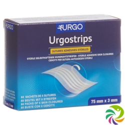 Urgostrips Wundnahtstreifen 75x3mm 50x 5 Stück