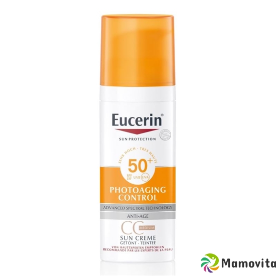 Eucerin SUN photoaging Control CC Sun cream tinted medium SPF50 + Tb 50 ml buy online