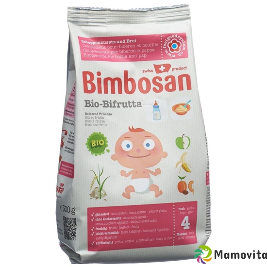 Bimbosan Organic Bifrutta Powder Rice + Fruit Bag 300 buy online