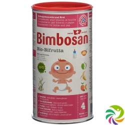 Bimbosan Organic Bifrutta powder rice + fruit tin 300g