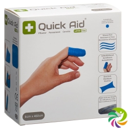 Quick Aid Plaster 6x460cm Latex Free Blue