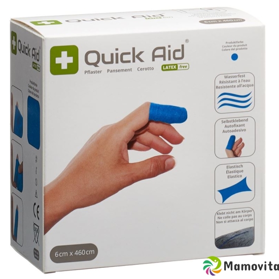 Quick Aid Plaster 6x460cm Latex Free Blue buy online