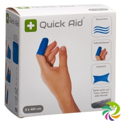 Quick Aid Pflaster 6x460cm Blau Rolle