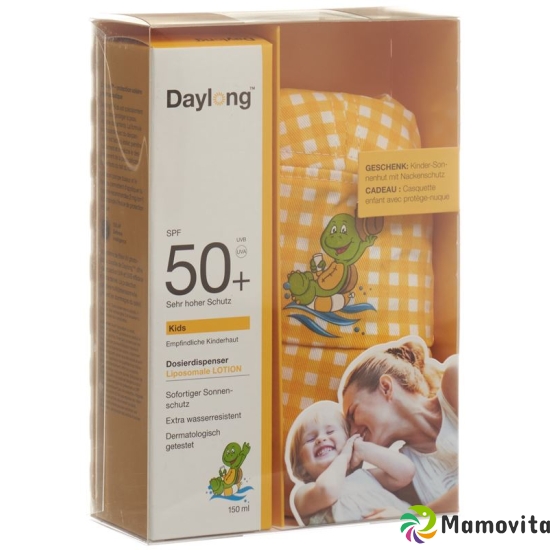 Daylong Kids SPF 50+ mit Sonnenhut Dispenser 150ml buy online