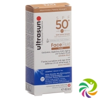 Ultrasun sun protection fluid face tinted Honey SPF 50+ 40ml