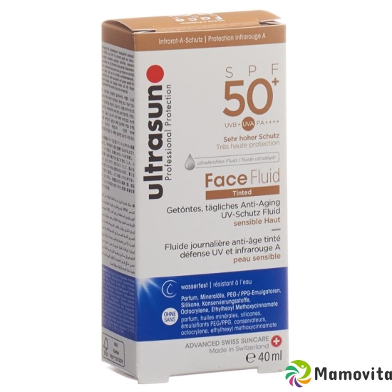 Ultrasun sun protection fluid face tinted Honey SPF 50+ 40ml buy online