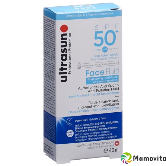 Ultrasun Face Fluid Bright & Anti-Pollution SPF 50+ 40ml buy online