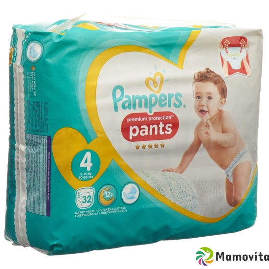 Pampers Prem Prot Pan Grösse 4 9-15kg Maxi Spar 32 Stück buy online