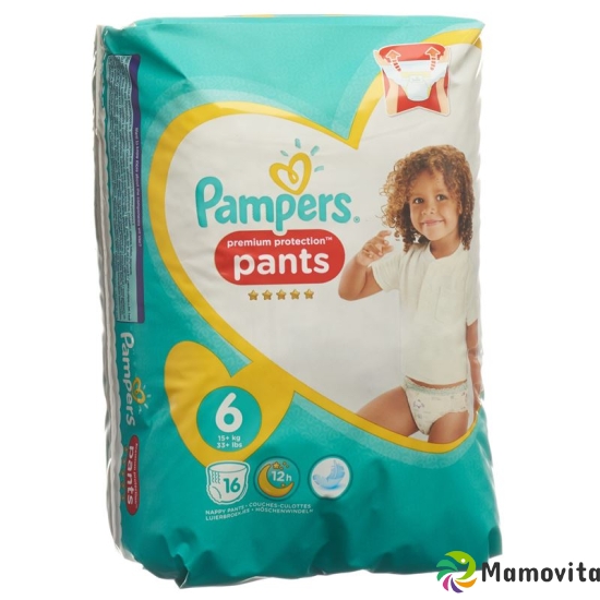 Pampers Prem Prot Pan Grösse 6 15+kg Ex Lar Trag 16 Stück buy online