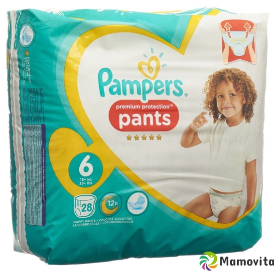 Pampers Prem Prot Pan Grösse 6 15+kg Ex Lar Spar 28 Stück buy online