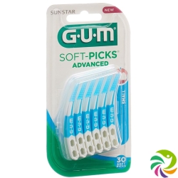 Gum Sunstar Bristles Soft Picks Advanced Small 30 pieces