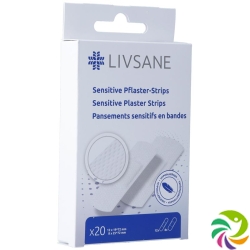 Livsane Sensitive Pflaster-Strips 20 Stück