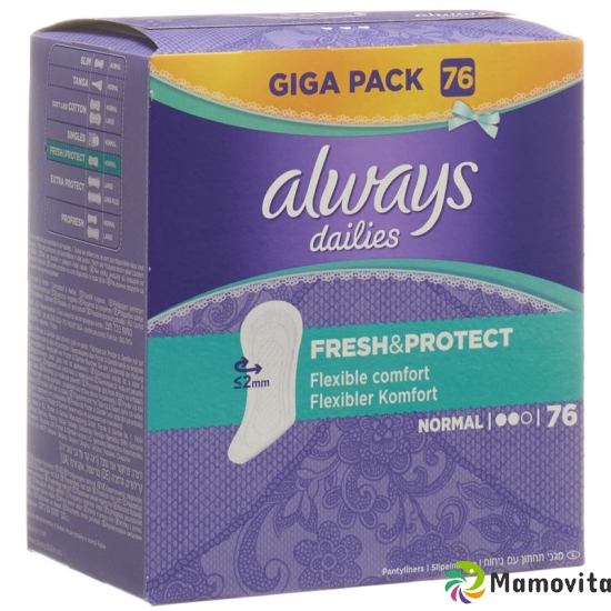 Always panty liners Fresh & Prot Normal Giga 76 pieces buy online