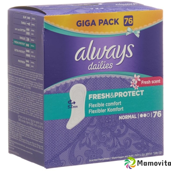 Always panty liners Fresh & Prot Normal Giga 76 pieces buy online