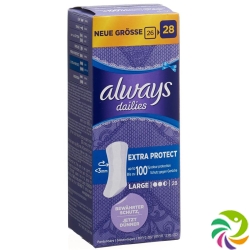 Always Panty Liner Extra Protect Large 28 pieces