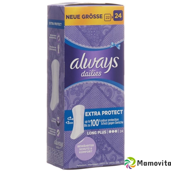 Always Panty Liner Extra Protect Long Plus 24 pieces buy online