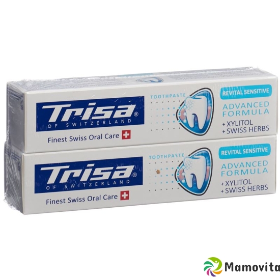 Trisa Zahnpasta Revital Sensitive Duo 2x 75ml buy online