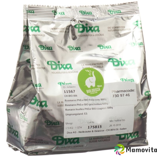 Dixa Rosmarin Pheur Bio Geschnitten 500g buy online