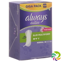 Always Slipeinlage Slim Multiform Fresh Scent Giga Pack 100 Stück