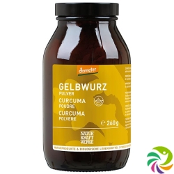 Naturkraftwerke Gelbwurz Pulver Demeter Glas 260g