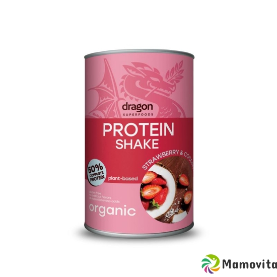 Dragon Superfoods Protein Shake Strawbe&coc 450g buy online