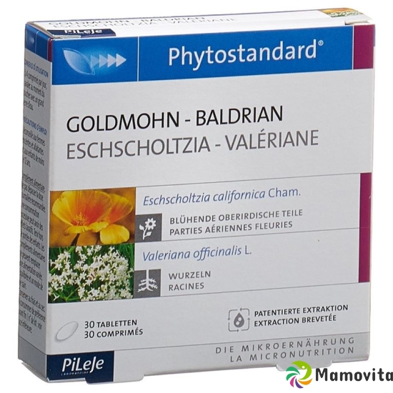 Phytostandard Gold Poppy- Valerian Tablets 30 Pieces buy online