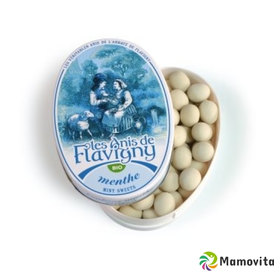 Les Anis De Flavigny Minze Bonbons Bio Box 50g buy online