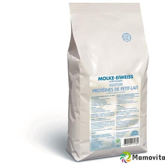 Biosana Molke Eiweiss Pulver Natur Beutel 2kg buy online